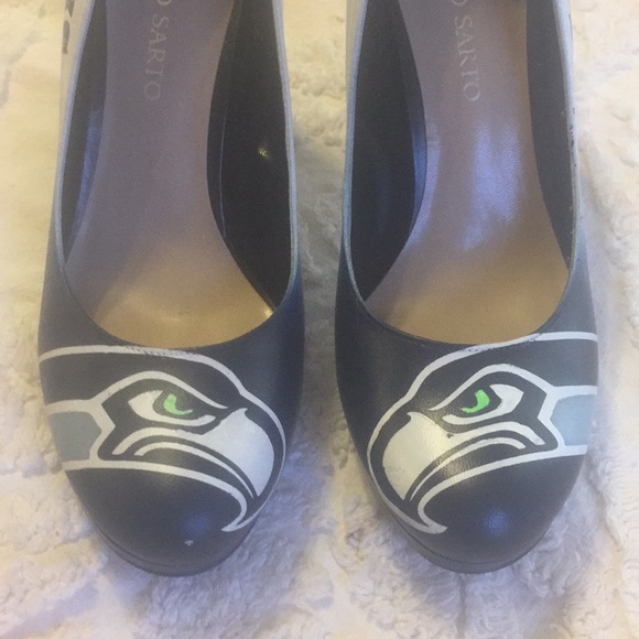 Franco Sarto Seattle Seahawks airbrushed heels - Picture 4 of 4